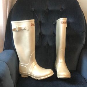 Pearl hunter boots white hunter boots size 7